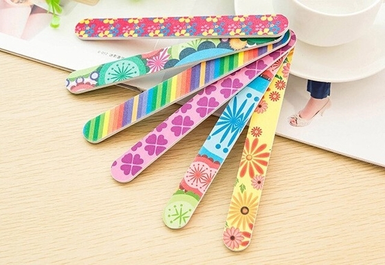Colorful Disposable Nail Files Custom Print Eco Friendly For Professional Beauty