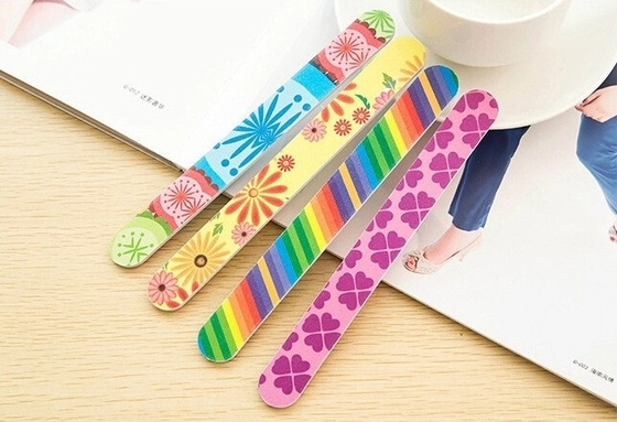 Colorful Disposable Nail Files Custom Print Eco Friendly For Professional Beauty