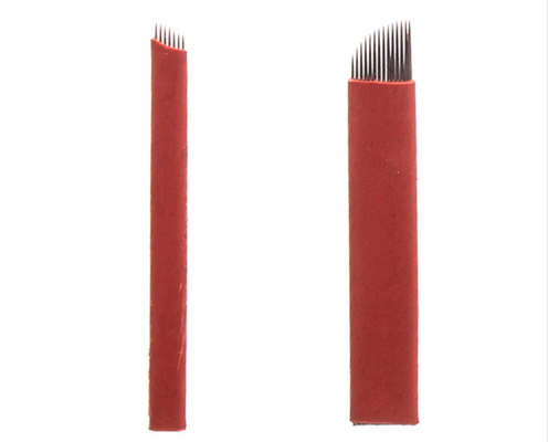 18 Pin Manual Tattoo Needles 3D Embroidery Round / Slant Shape Single Use