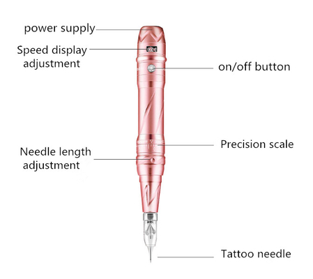 Weight 300g Permanent Makeup Tattoo Machine Eyebrow For Bleaching Lip Line