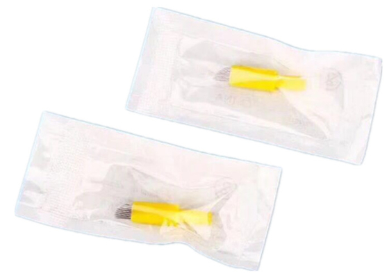 Yellow Tattoo Needle Cartridges Pen Easy Use For Eyebrow Permanent Makeup