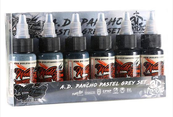 6 Colors Skin Candy Tattoo Ink , Reliable Tattoo Gun Ink Imported 30ml