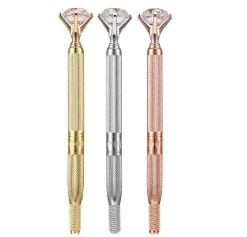 Diamond Semi Permanent Eyebrow Tattoo Pen Aluminum Material Comfortable Use