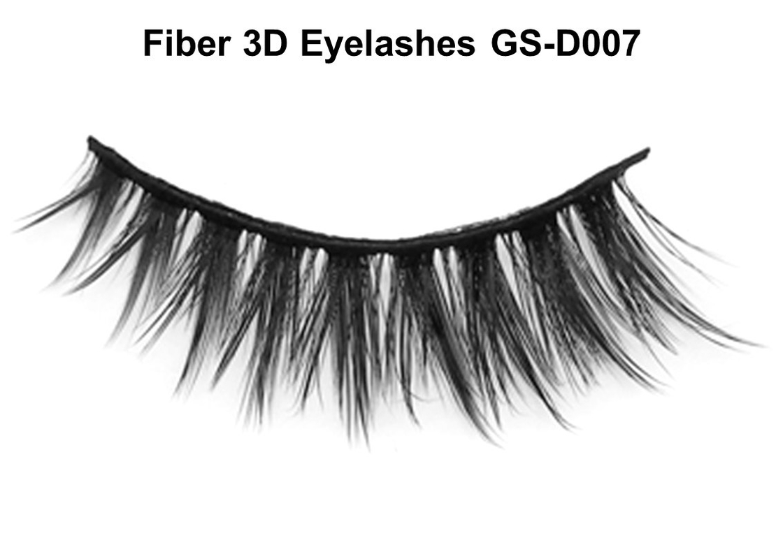 Reusable 3D Mink Eyelashes Soft Natural Black Imported Fiber Full Hand Made