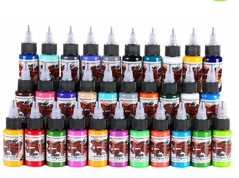 Rainbrow Colors Simple Set Half oz Vegan Tattoo Ink fit for beginners Easy to operate